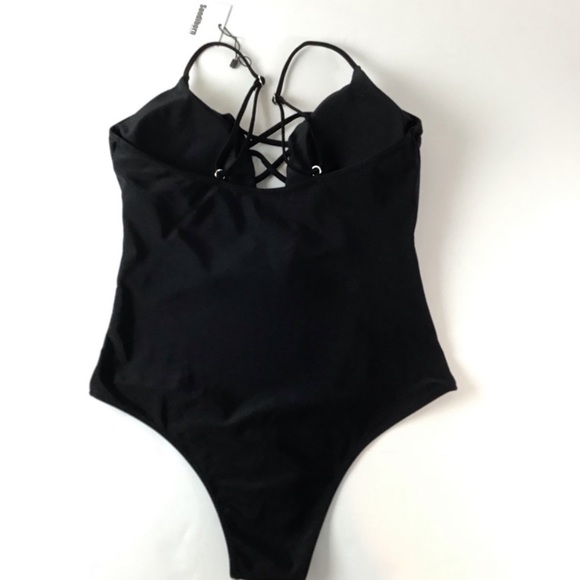 Sondiborn Black One Piece swimsuit Size XL - Picture 2 of 8